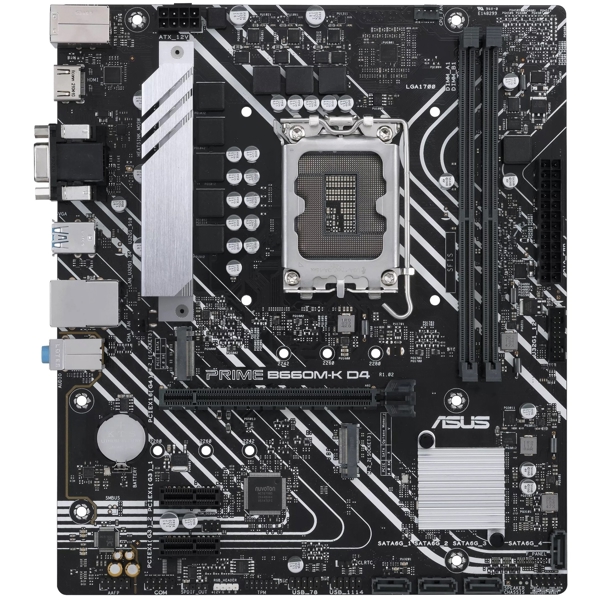 დედა დაფა ASUS PRIME_B660M-K_D4, LGA1700, DDR4, 128GB