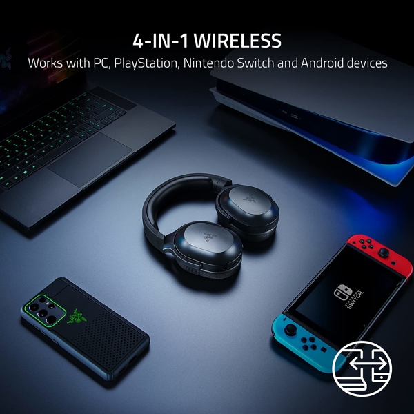 ყურსასმენი Razer RZ04-04430100-R3M1 Barracuda X Wireless Multi-Platform Gaming And Mobile Headset, Black