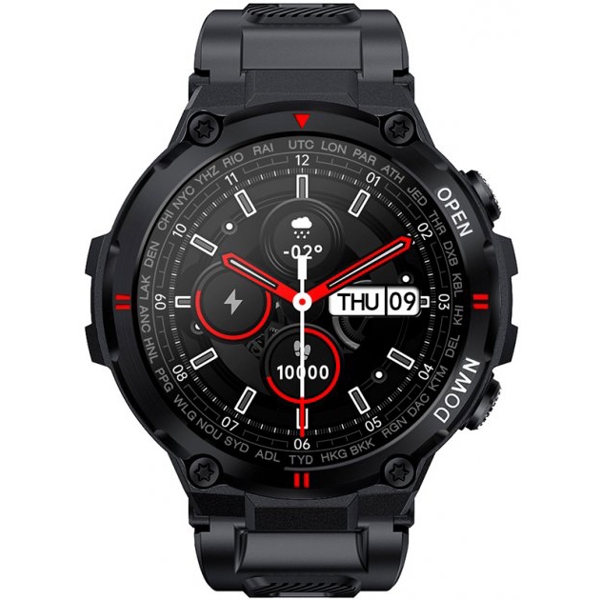 სმარტ საათი Gelius GP-SW008BK Pro, 1.3", IPX7 Waterproof, Smart Watch, Black