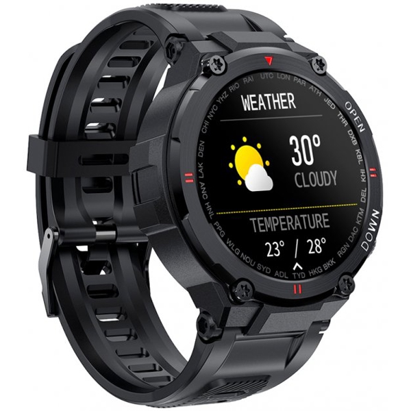 სმარტ საათი Gelius GP-SW008BK Pro, 1.3", IPX7 Waterproof, Smart Watch, Black