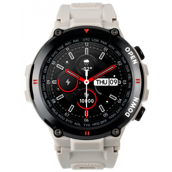 სმარტ საათი Gelius GP-SW008Gr Pro, 1.3", IPX7 Waterproof, Smart Watch, Desert Grey