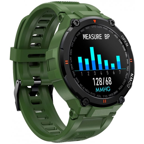 სმარტ საათი Gelius GP-SW008 Pro, 1.3", IPX7 Waterproof, Smart Watch, Navy Green