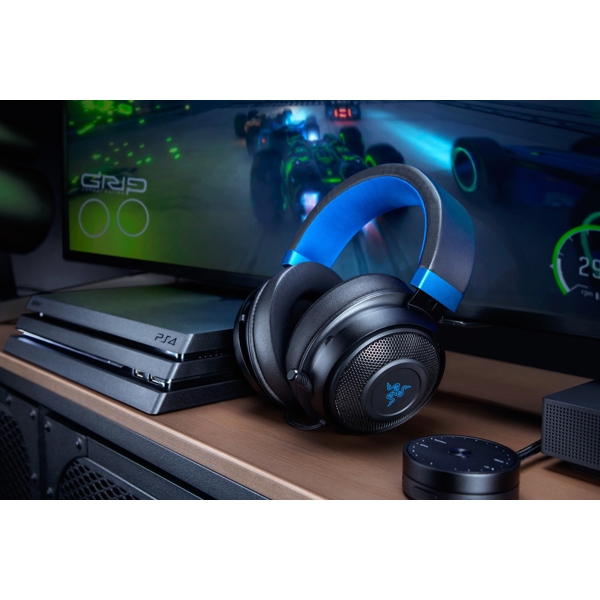 ყურსასმენი Razer RZ04-02051000-R3M1 Gaming Headset Kraken for Console Wired, 3.5mm, Black/Blue