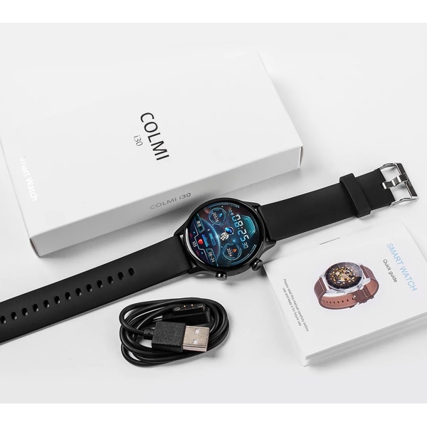 სმარტ საათი Colmi i30, 1.36", IP68 Waterproof, Bluetooth, Smart Watch, Black