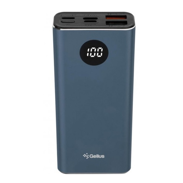 პორტატული დამტენი Gelius GP-PB10-211BL, 9600mAh, Micro USB, Type-c, USB-A, Lightning, Power Bank, Blue