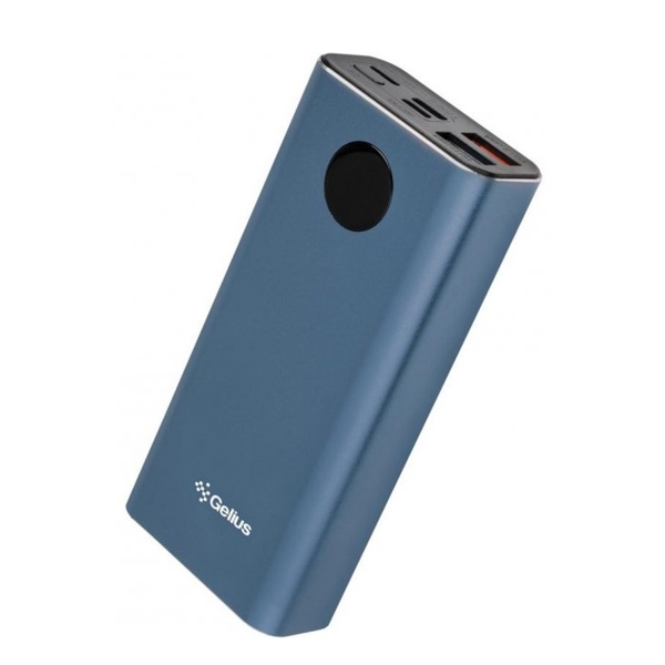 პორტატული დამტენი Gelius GP-PB10-211BL, 9600mAh, Micro USB, Type-c, USB-A, Lightning, Power Bank, Blue