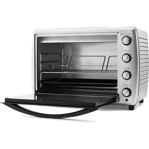 მიკროტალღური ღუმელი Nikai NT6500SRC1X, 2200W, 65L, Microwave Oven, Dark Silver