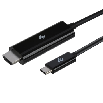 ვიდეო კაბელი 2E 2E-W17062Е Type-C to HDMI, 1.8m, Black