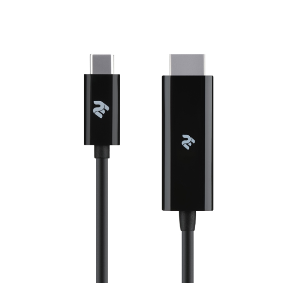 ვიდეო კაბელი 2E 2E-W17062Е Type-C to HDMI, 1.8m, Black