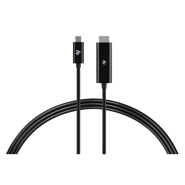 ვიდეო კაბელი 2E 2E-W17062Е Type-C to HDMI, 1.8m, Black