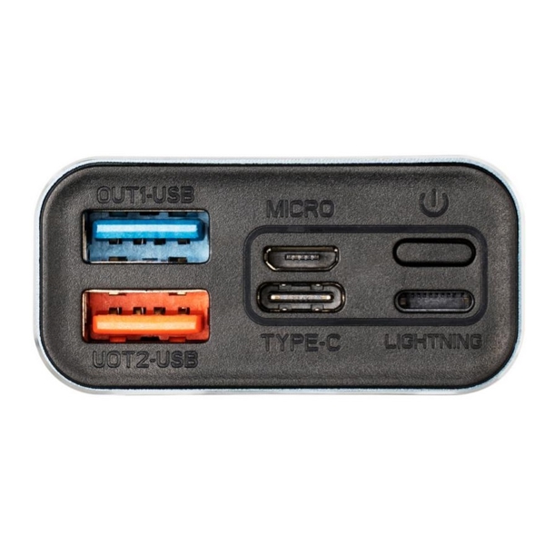 პორტატული დამტენი Gelius GP-PB10-211G, 9600mAh, Micro USB, Type-c, USB-A, Lightning, Power Bank, Green