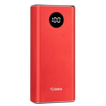 პორტატული დამტენი Gelius GP-PB10-211R, 9600mAh, Micro USB, Type-c, USB-A, Lightning, Power Bank, Red