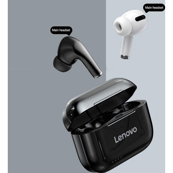 ყურსასმენი Lenovo LP1S, Headphones, Wireless, Bluetooth, Ixp4, Black