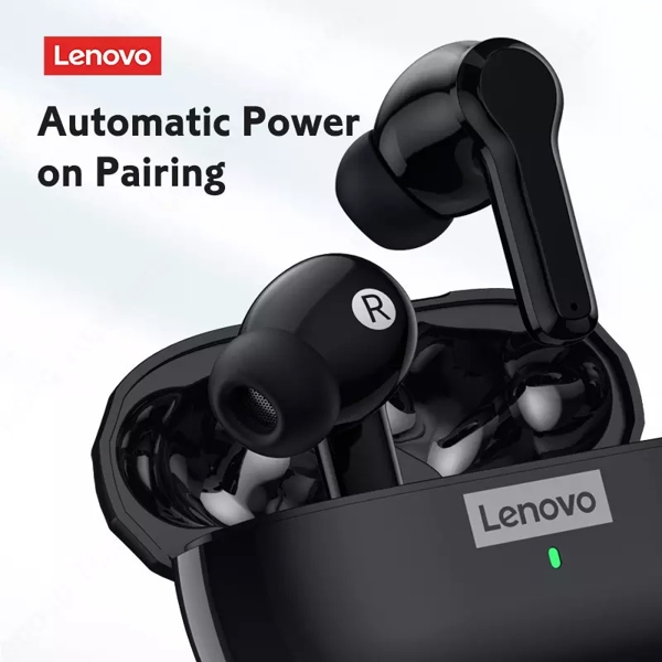 ყურსასმენი Lenovo LP1S, Headphones, Wireless, Bluetooth, Ixp4, Black