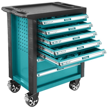 ხელსაწყოების ნაკრები Total THPTCS71621 Tool Chest Set 162 Pcs Blue