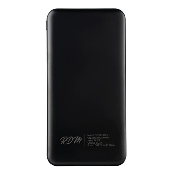 პორტატული დამტენი Gelius GP-PB10263 Pro, 10000mAh, Micro USB, Type-c, USB-A, Power Bank, Black