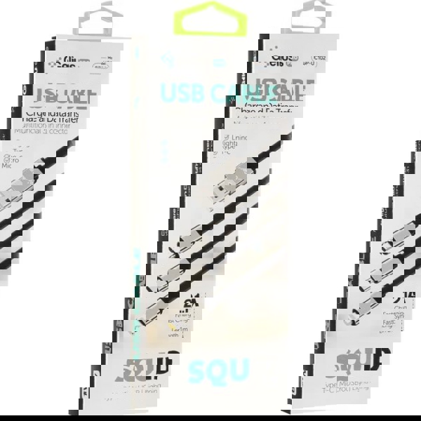 USB კაბელი Gelius GP-UC102 Pro Squid, 3 in 1, MicroUSB, Lightning, Type-C Cable, 1M, Black