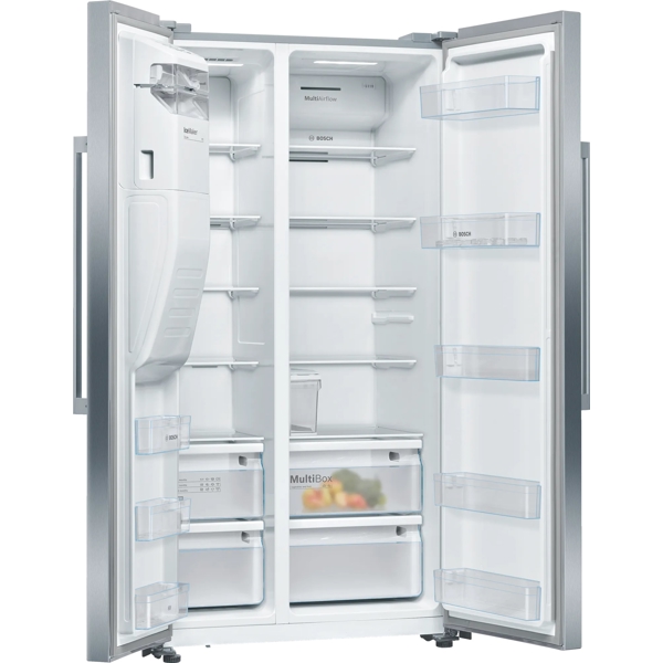 მაცივარი Bosch KAI93VI304, 533L, F, No Frost, Refrigerator, Silver