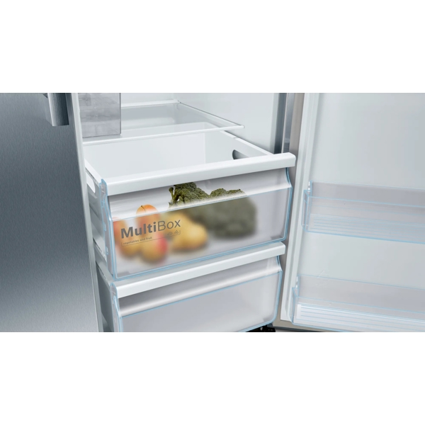 მაცივარი Bosch KAI93VI304, 533L, F, No Frost, Refrigerator, Silver