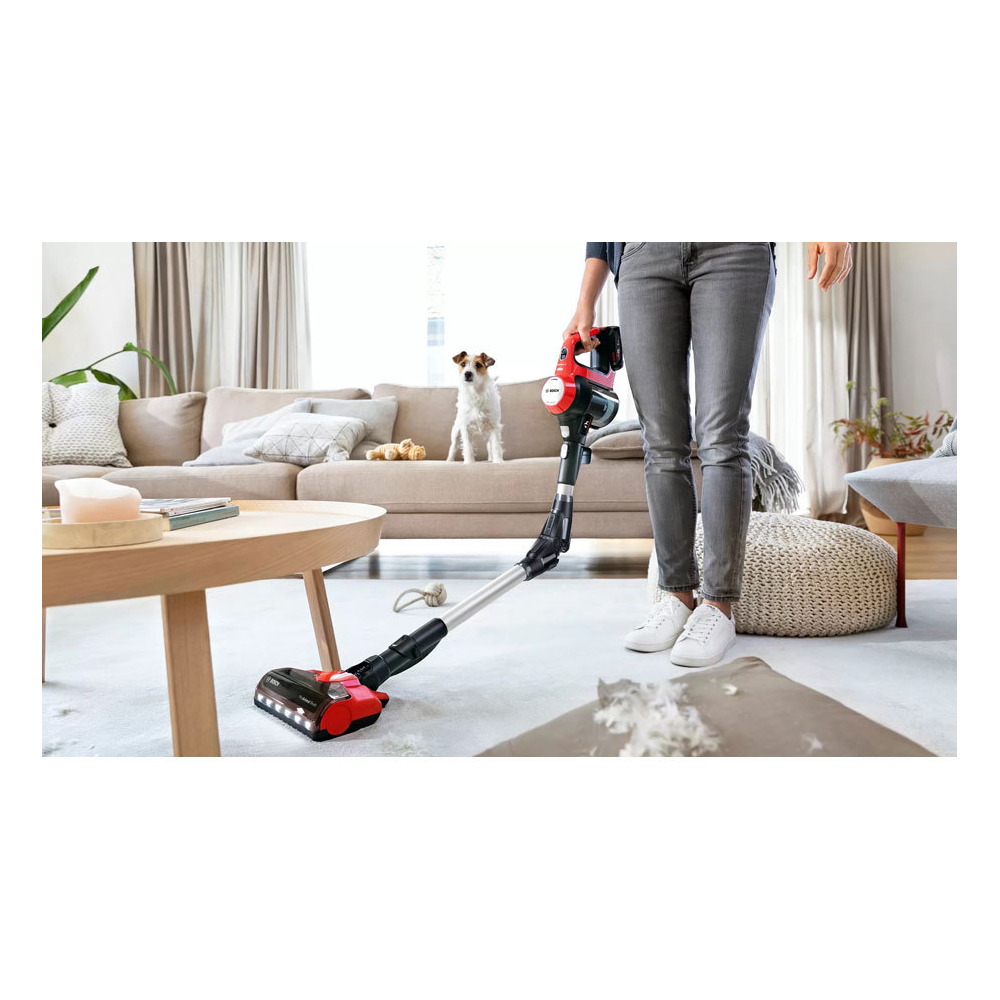 მტვერსასრუტი Bosch BCS711PET, 800W, 0.3L, Vacuum Cleaner, Red/Black