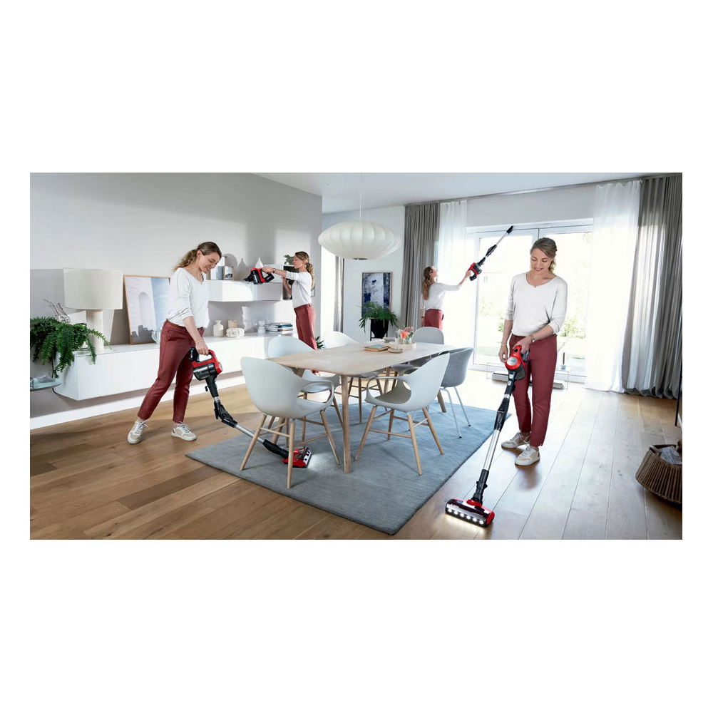 მტვერსასრუტი Bosch BCS711PET, 800W, 0.3L, Vacuum Cleaner, Red/Black