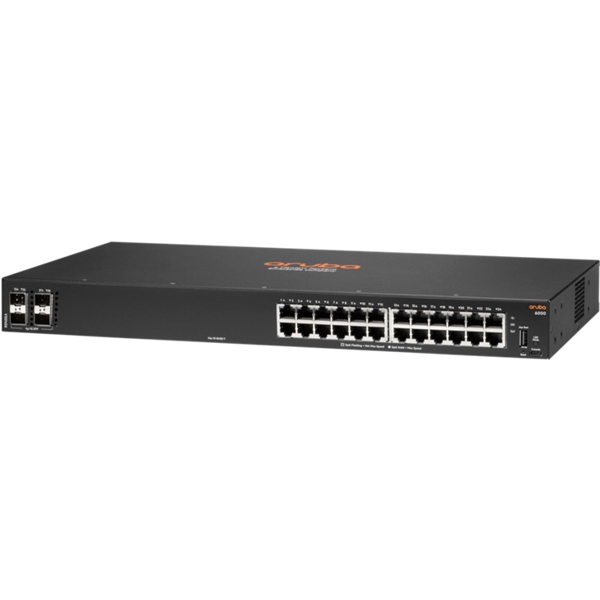 სვიჩი Aruba 6000 R8N88A-ABB, 24-Port, 4SFP, Switch, Black