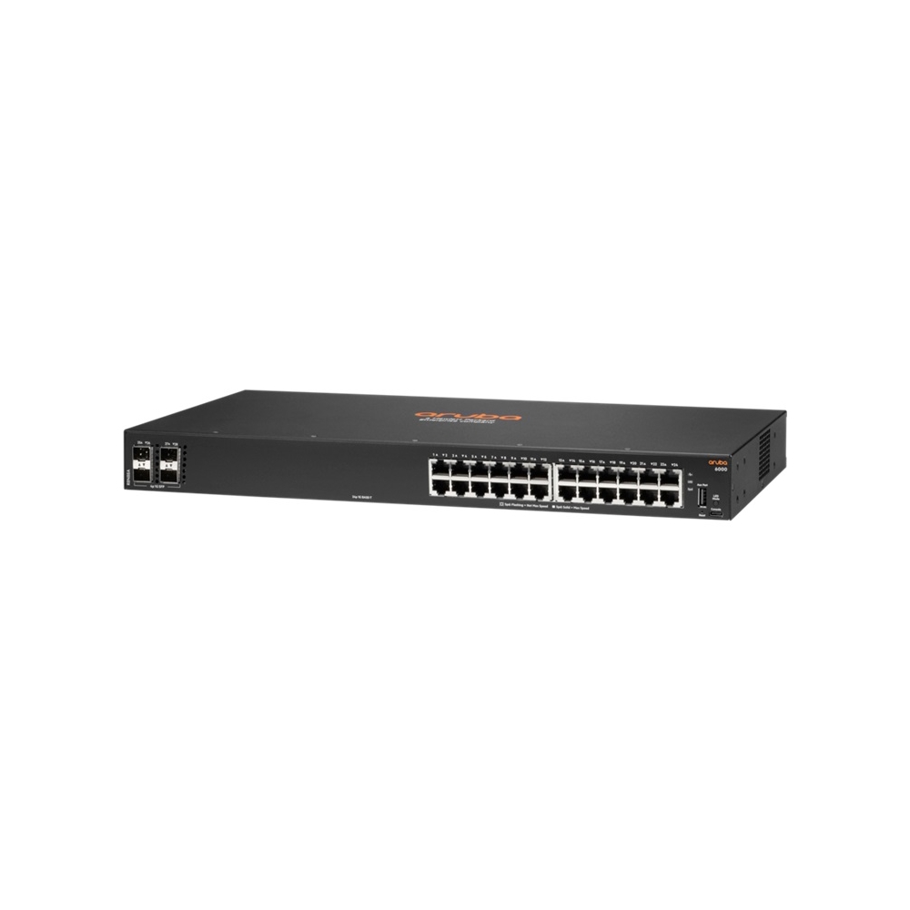 სვიჩი Aruba 6000 R8N88A-ABB, 24-Port, 4SFP, Switch, Black