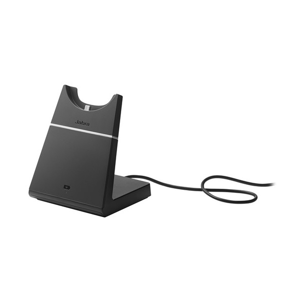 ყურსასმენი სადგამით Jabra Evolve 75 Stereo MS Charging stand & Link 370, Wireless, USB-A, BT, Black