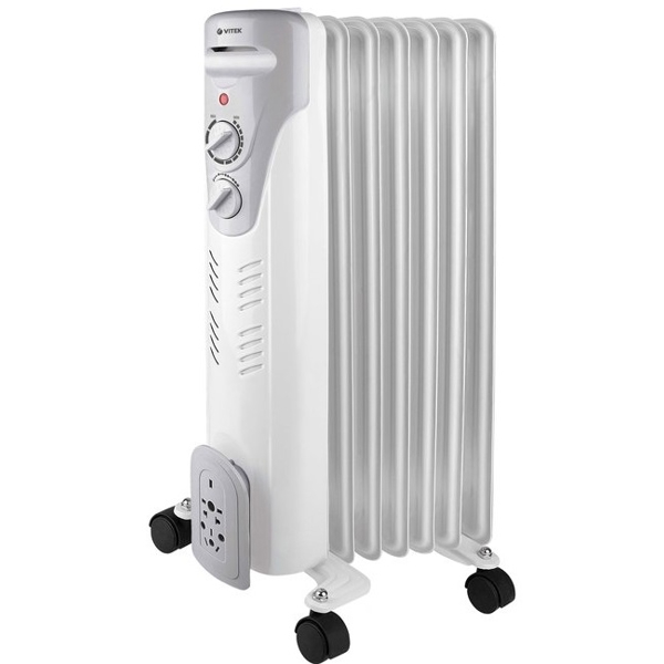 ზეთის რადიატორი Vitek VT-1708 (7 სექციანი) White