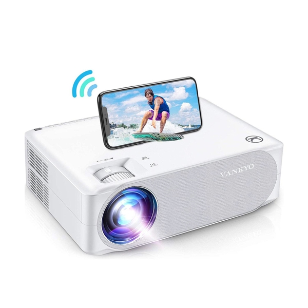 პროექტორი Vankyo Leasure 630W Full HD Mini Video Projector with 50,000 Hours LED Lamp Life, Built-in Speakers, 280 Lumens, White