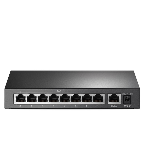 TP-Link TL-SF1009P, 9-port, PoE + Switch, Black