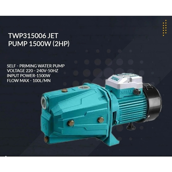 წყლის ტუმბო Total TWP315006, 1500W,  50L/min, Peripheral Pump. Blue