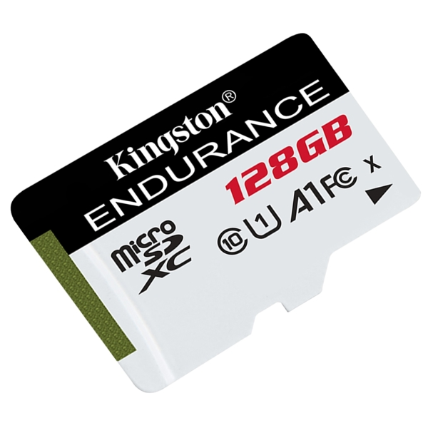 Kingston SDCE/128GB, Endurance 95R C10 128GB, Micro SDXC, C10, UHS-I, U1, White