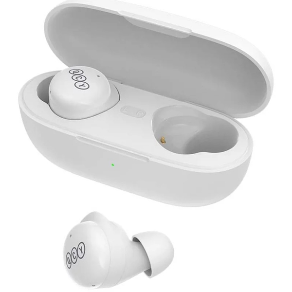 ყურსასმენი QCY T17, Headphones, Wireless, Bluetooth, White