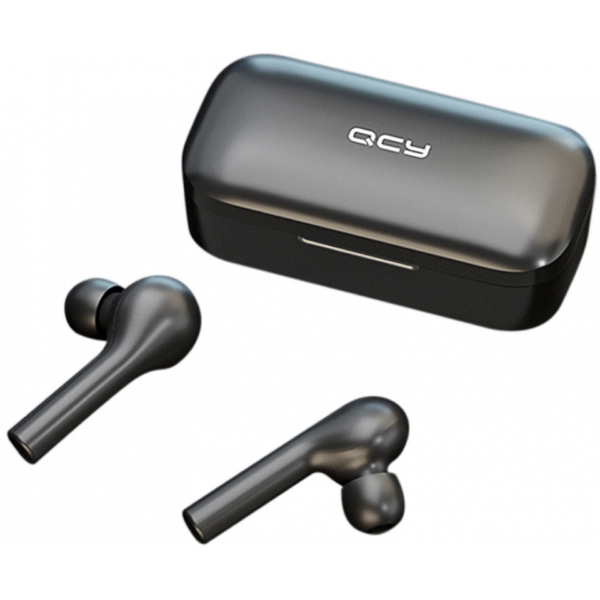 ყურსასმენი QCY T5 BLACK QCC3050, Earbuds, Wireless, Bluetooth, Black