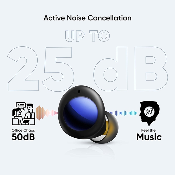 ყურსასმენი Realme RMA2003 Buds Air 2 Neo, Headphones, Wireless, Bluetooth, Active Black