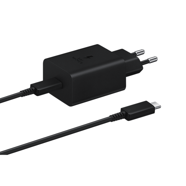 Samsung EP-T4510XBEGRU, Single Port 45W, Type-C Cable, Black