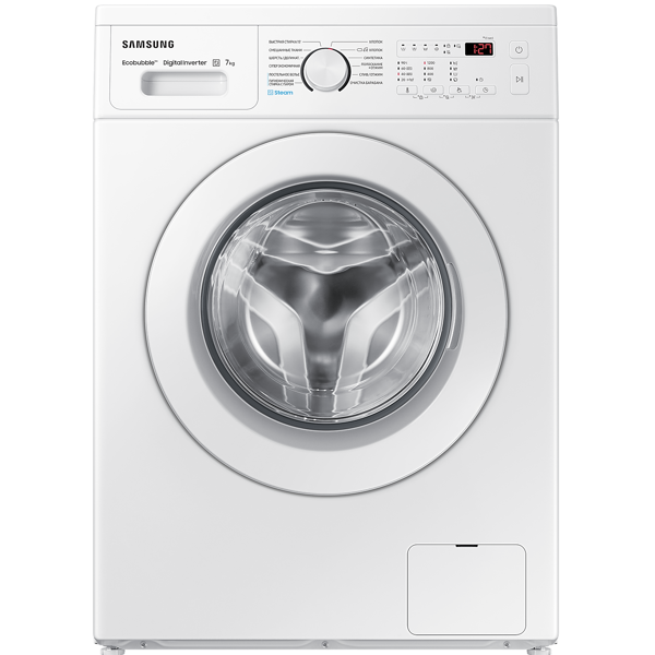 სარეცხი მანქანა Samsung WW70A4S21CE/LP, 7Kg, A+++, 1200Rpm, 75Db, Washing Machine, White