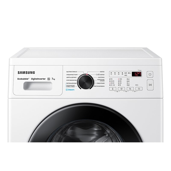 სარეცხი მანქანა Samsung WW70A4S21CE/LP, 7Kg, A+++, 1200Rpm, 75Db, Washing Machine, White