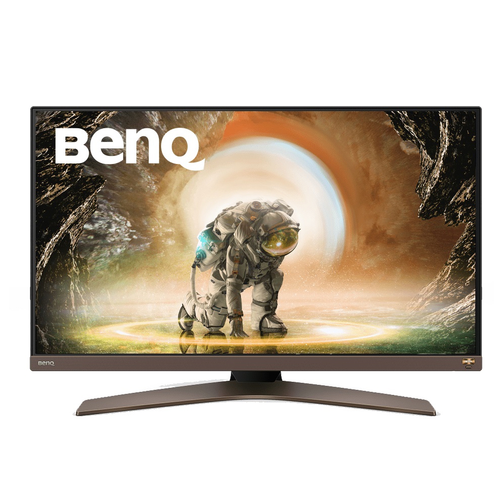 მონიტორი Benq 9H.LKSLB.QBE EW2880U, 28", Monitor, 4K UHD, LED, IPS, HDMI, DP, Type-C, Black/Brown