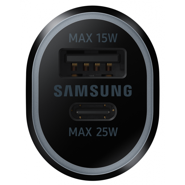 მანქანის დამტენი Samsung EP-L4020NBEGRU, USB-A, USB-C, Black