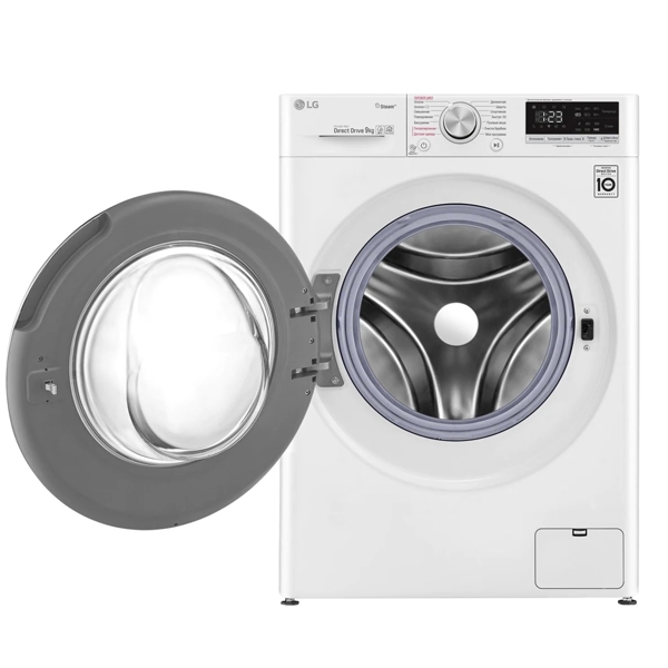 სარეცხი მანქანა LG F-4V5VS0W, 9Kg, A, 1400Rpm, 53Db, Washing Machine, White