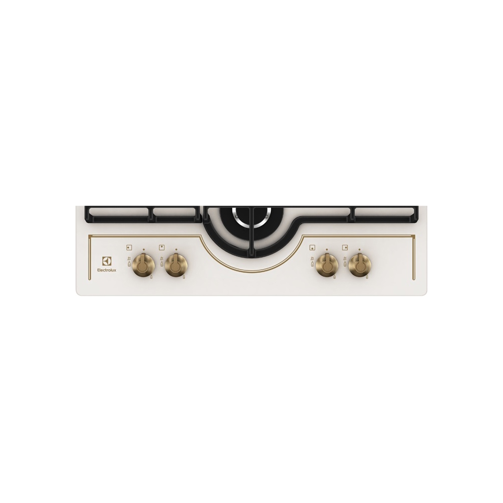 ჩასაშენებელი ქურის ზედაპირი Electrolux Hob GPE363RBV, Built-in, Cream