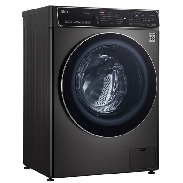 სარეცხი მანქანა LG F-2T9GW9P, 8.5Kg,  A, 1200Rpm, 52Db, Washing Machine, Platinum