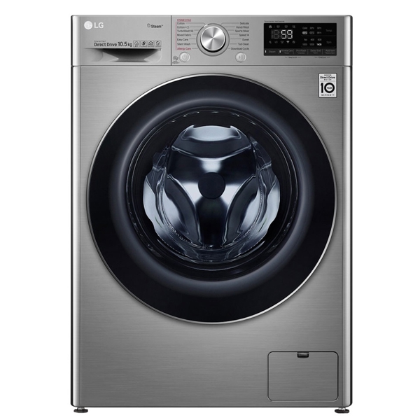 სარეცხი მანქანა LG F-2V7GW9T, 8.5Kg, A+++, 1200Rpm, 52Db, Washing Machine, Silver