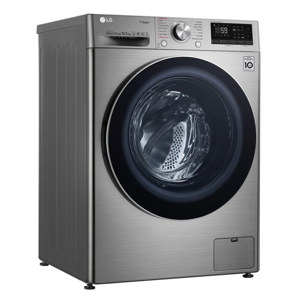 სარეცხი მანქანა LG F-2V7GW9T, 8.5Kg, A+++, 1200Rpm, 52Db, Washing Machine, Silver