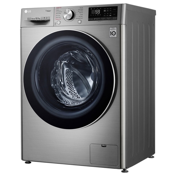 სარეცხი მანქანა LG F-2V7GW9T, 8.5Kg, A+++, 1200Rpm, 52Db, Washing Machine, Silver