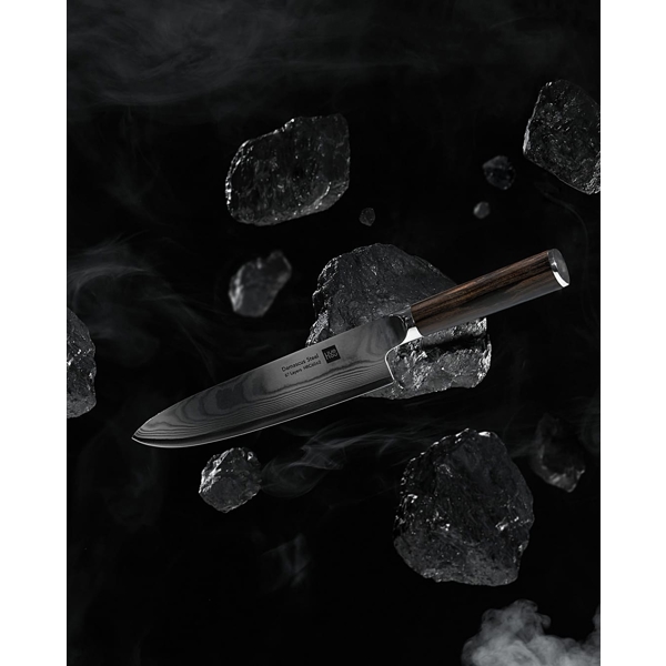 დანების ნაკრები Xiaomi HU0073 Hou Hou Damascus, KnifeSet, Silver/Brown