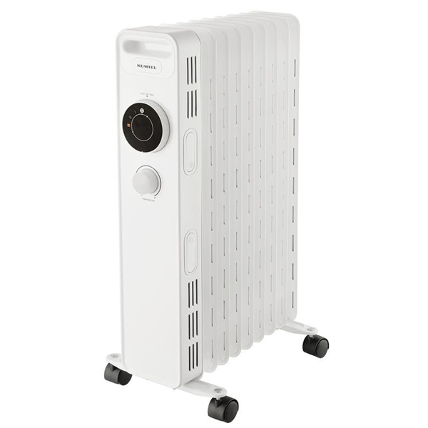 ელექტრო ზეთის გამათბობელი Kumtel KUM-1225 W, 2000W, 20m², Heater, White