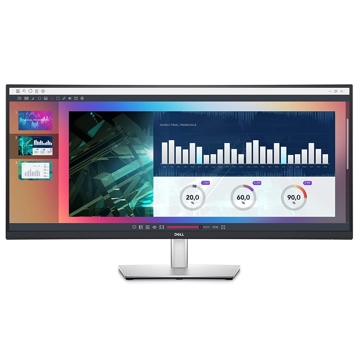 მონიტორი Dell 210-BDDU_GE P3421W, 34", Curved Monitor, QHD, WLED, IPS, HDM, DP, USB, Type-C, RJ45, Black